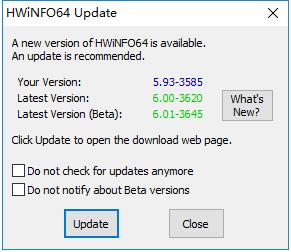 HWiNFO64中文版 v7.20截图1